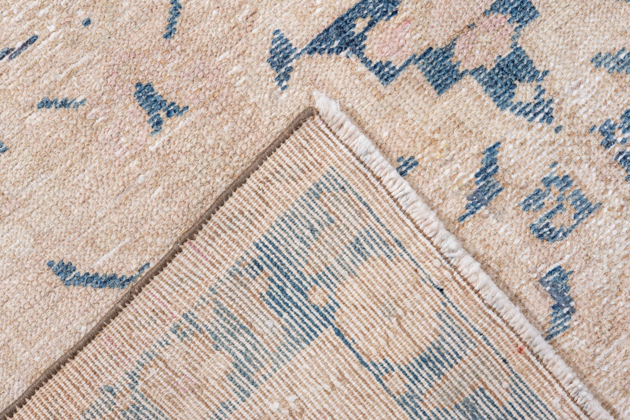 4' x 6' one-of-a-kind handmade antique Hamadan small size rug. Color palette: ivory, blue, beige, camel