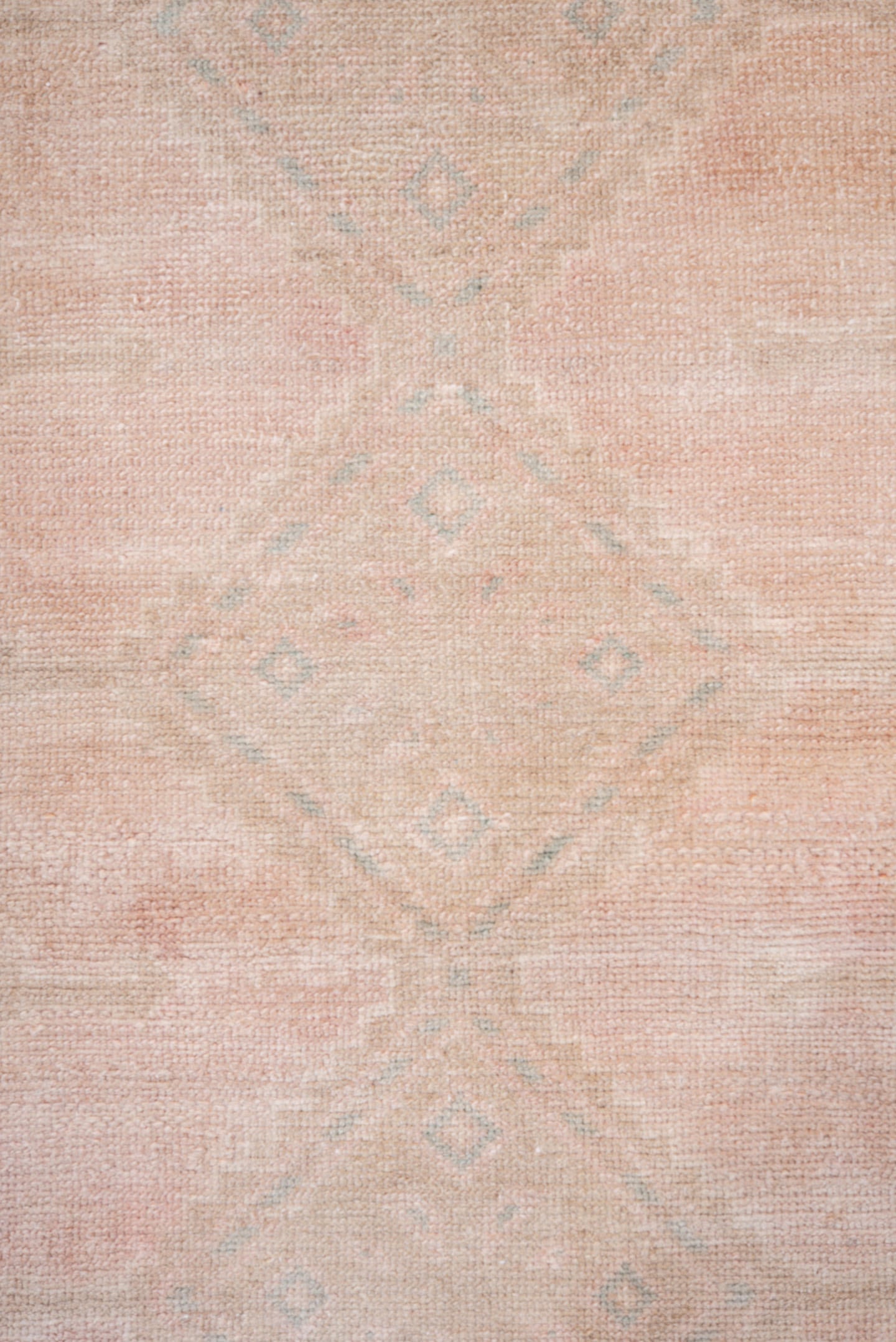 3' x 5' one-of-a-kind handmade vintage Hamadan small size rug. Color palette: blush, ivory, pale aqua, beige, taupe, pink
