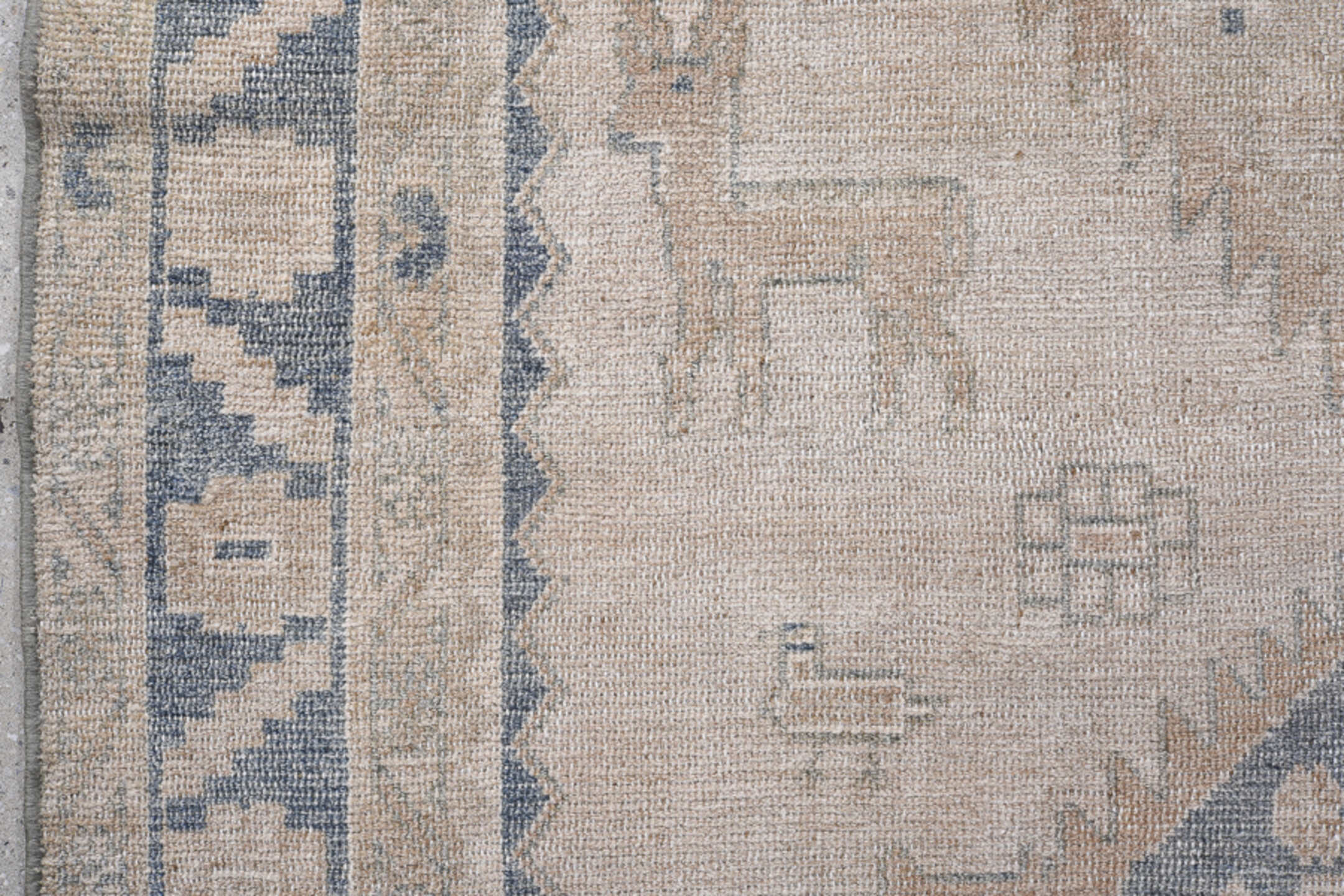 4' x 9' one-of-a-kind handmade antique NW Persian runner rug. Color palette: ivory, pale blue, beige, sand, taupe, camel
