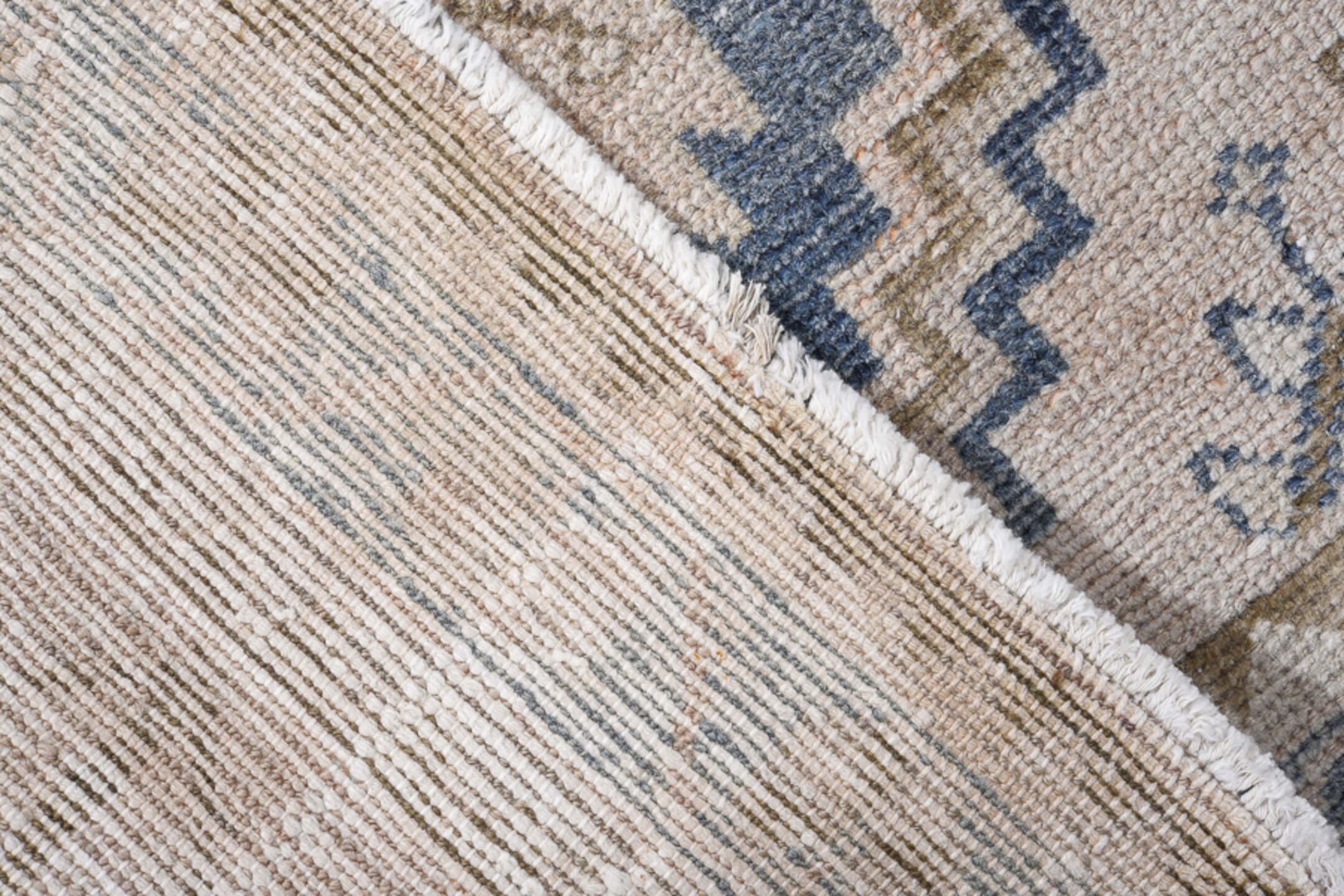 3' x 4' one-of-a-kind handmade antique Hamadan small size rug. Color palette: ivory, navy, light blue, taupe, beige, brown
