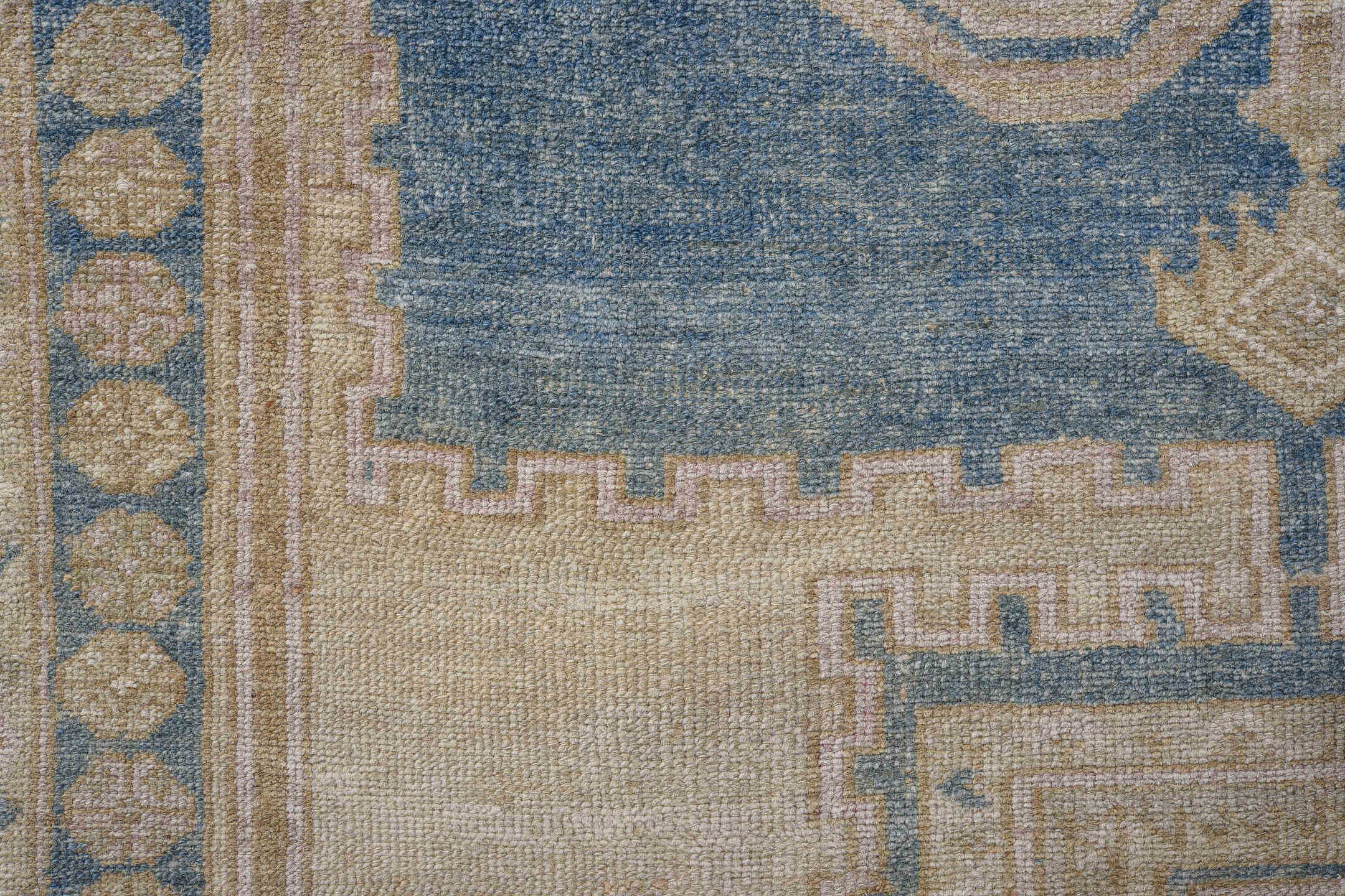 4' x 6' one-of-a-kind handmade antique Hamadan small size rug. Color palette: ivory, sky blue, beige, taupe, camel