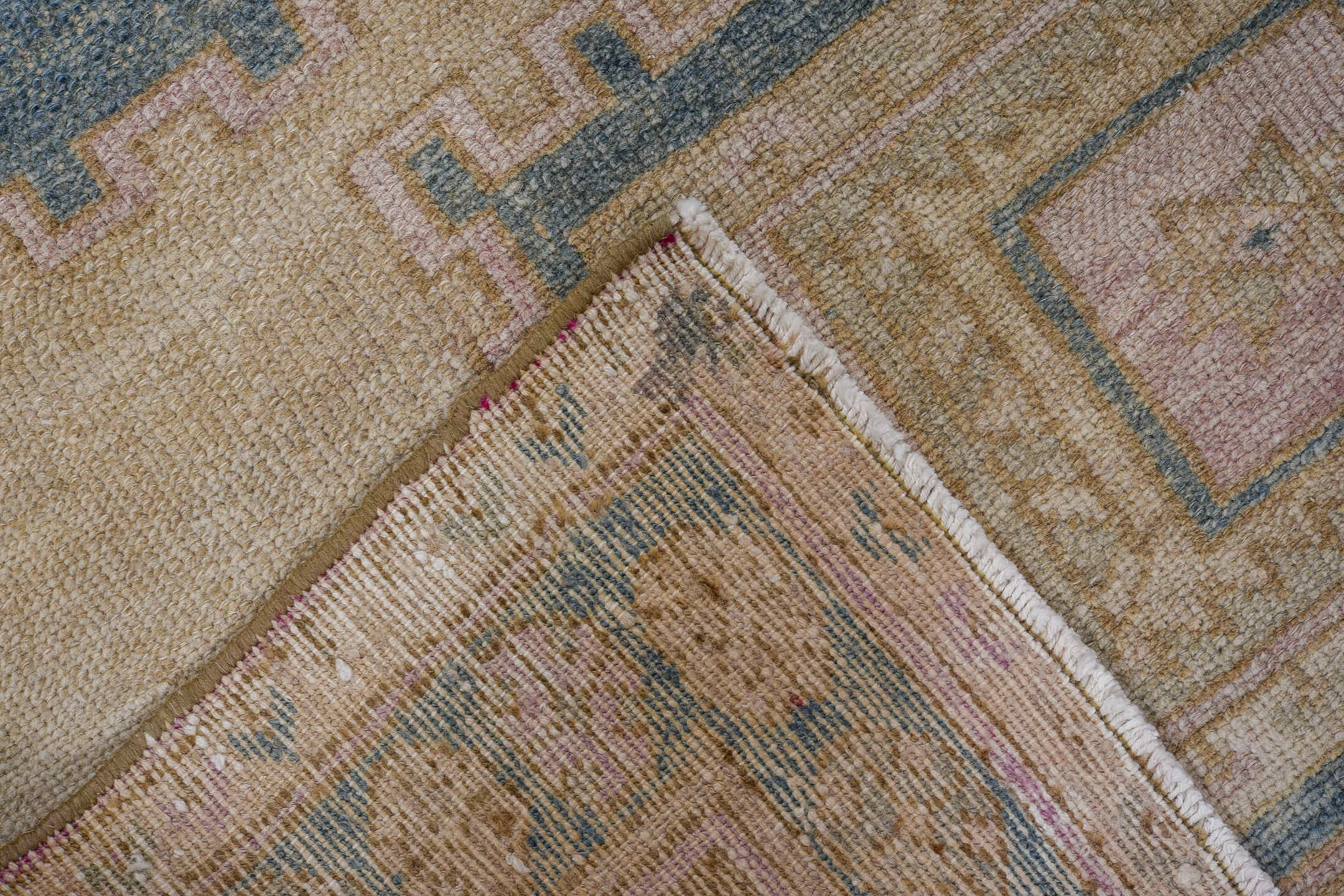 4' x 6' one-of-a-kind handmade antique Hamadan small size rug. Color palette: ivory, sky blue, beige, taupe, camel