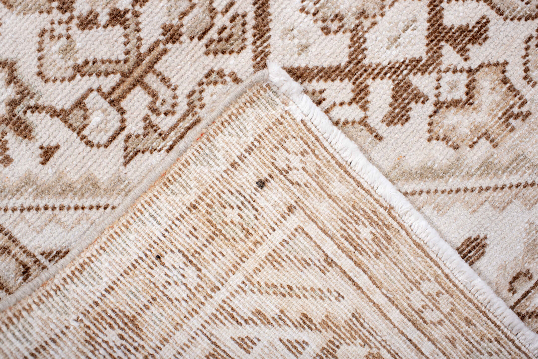 5' x 7' one-of-a-kind handmade antique Hamadan rug. Color palette: ivory, camel, taupe, sand, beige, light brown, gray