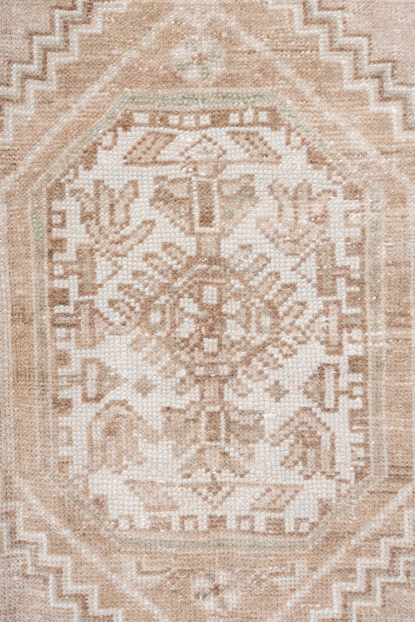 4' x 7' one-of-a-kind handmade antique Hamadan rug. Color palette: ivory, sand, beige, taupe, camel, gray