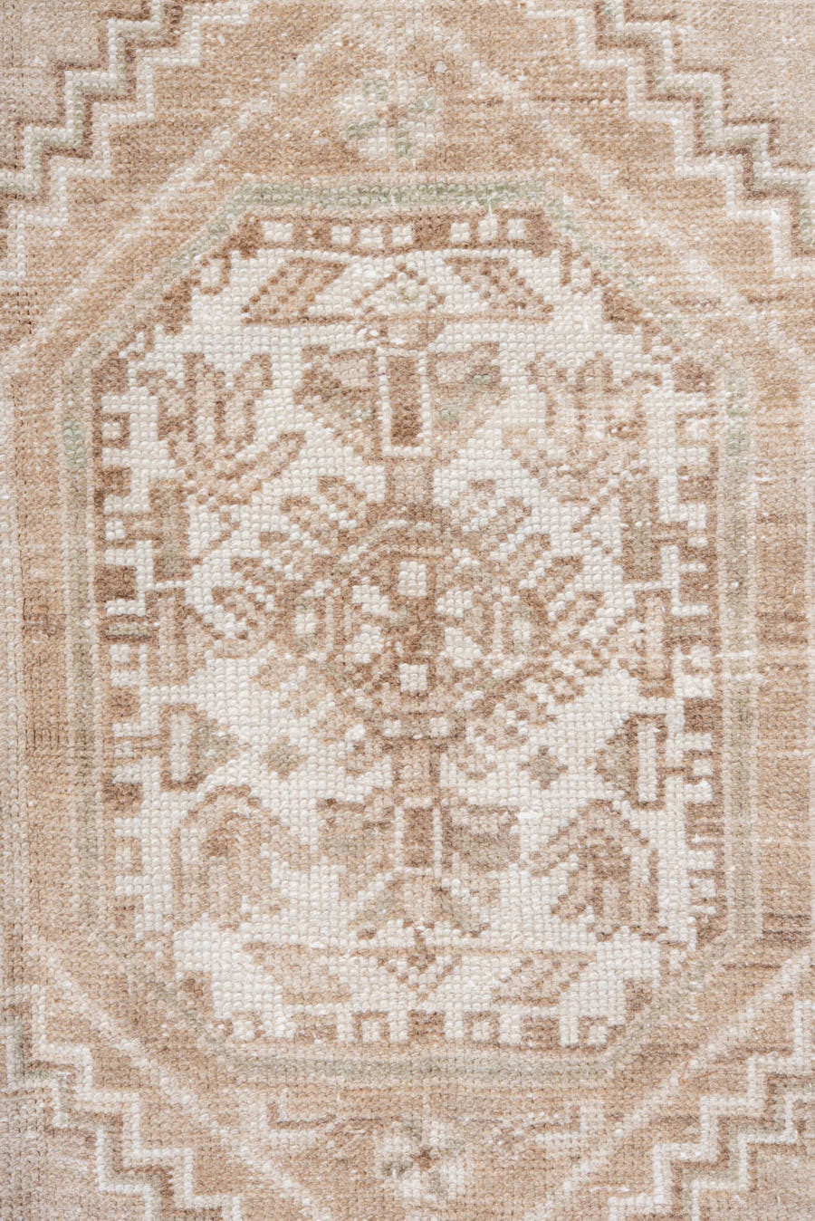4' x 7' one-of-a-kind handmade antique Hamadan rug. Color palette: ivory, sand, beige, taupe, camel, gray