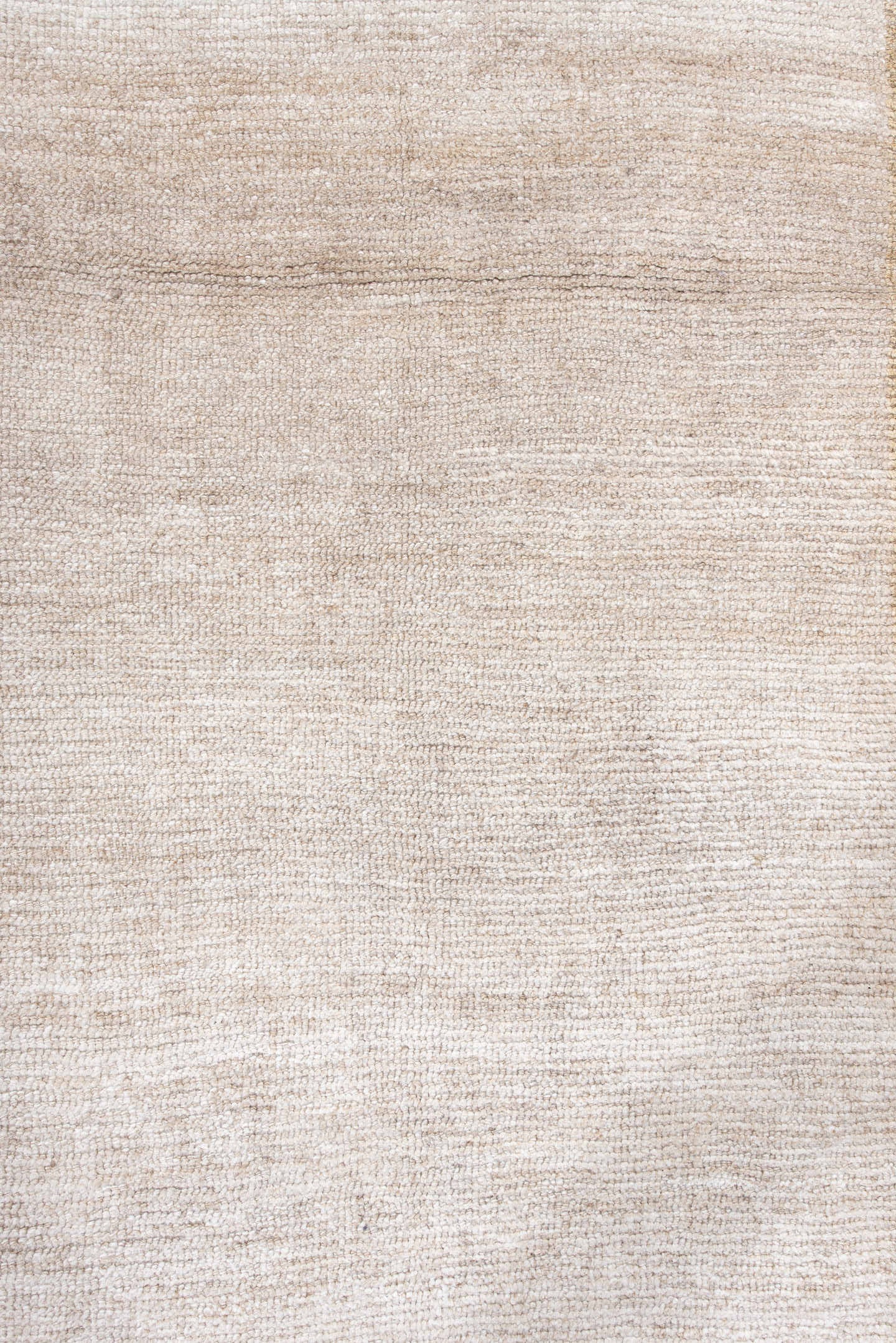 4' x 8' one-of-a-kind handmade antique Gabbe runner rug. Color palette: ivory, cream, beige, tan, camel
