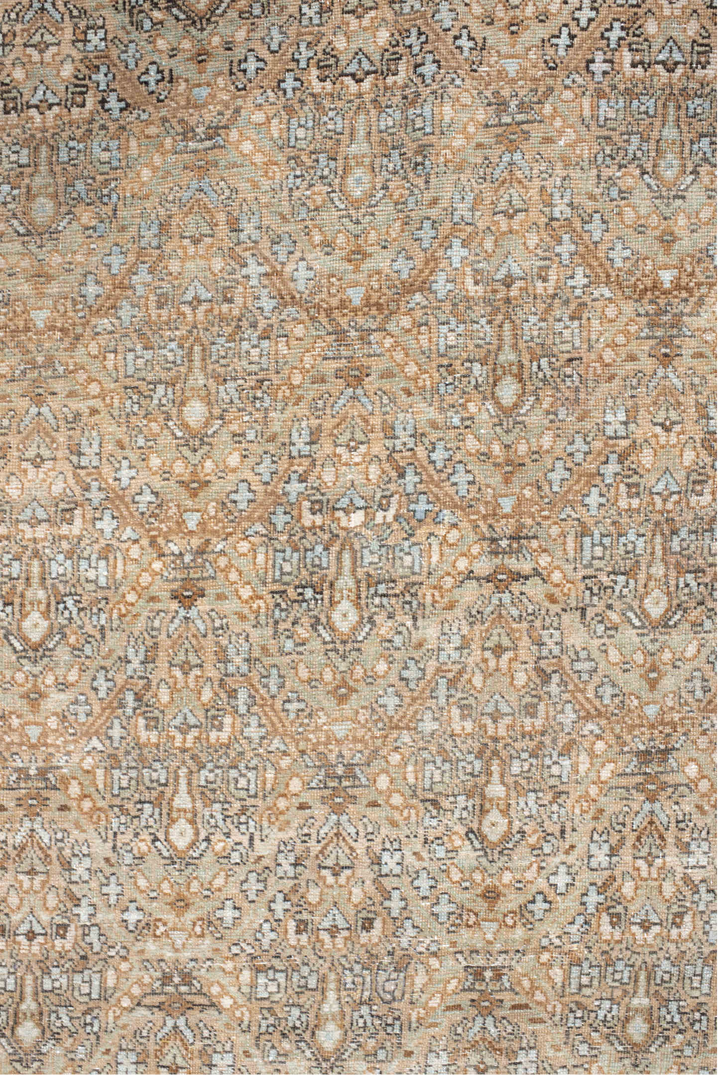 5' x 6' one-of-a-kind handmade vintage Afshar rug. Color palette: brown, gainsboro, gray, light gray, off-white, pink