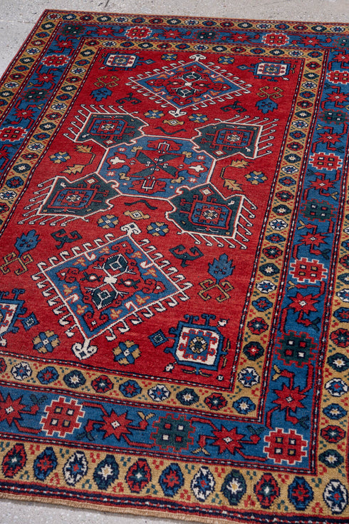 Vintage Caucasian Area Rug (3' x 5')
