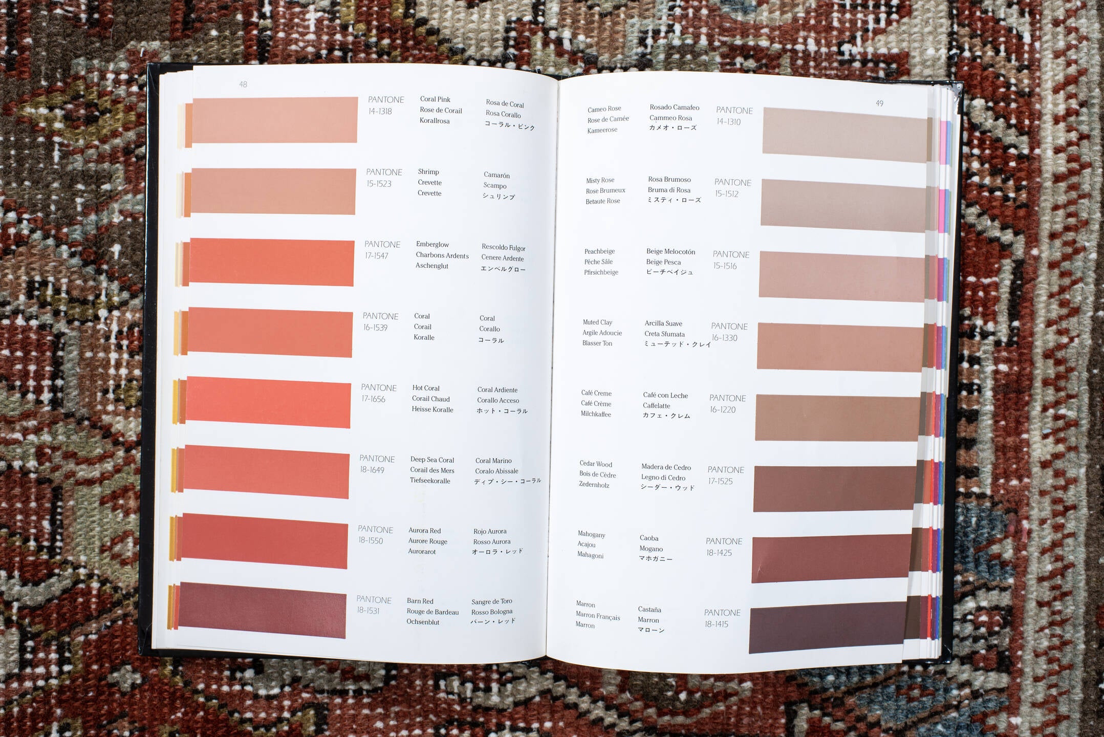 7' x 9' one-of-a-kind handmade vintage Heriz rug. Color palette: brown, gray, pink, light gray, off-white, black, blue