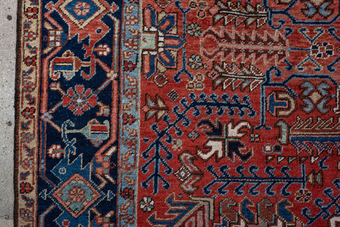 Antique Heriz Area Rug (6' x 9')