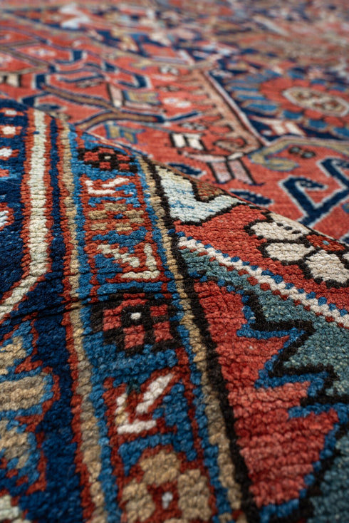Antique Heriz Area Rug (9' x 12')