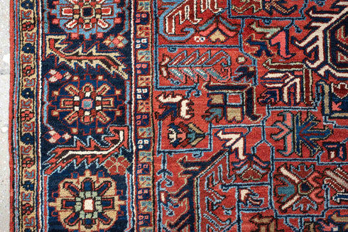 Antique Heriz Area Rug (9' x 12')