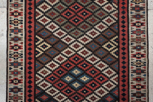 Antique Kilim Runner Rug (3' x 15')
