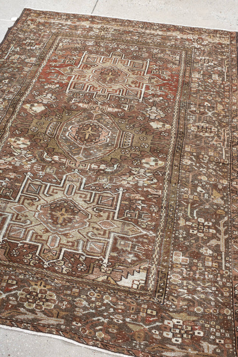 Antique Karaje Area Rug (4' x 5')