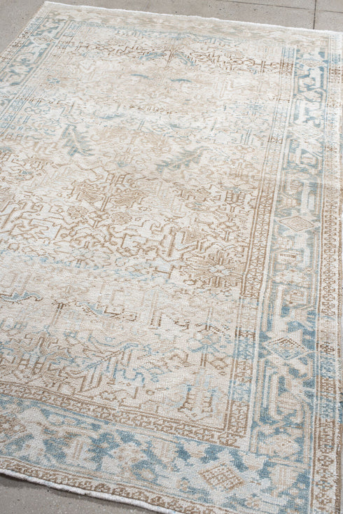 Antique Heriz Area Rug (5' x 7')