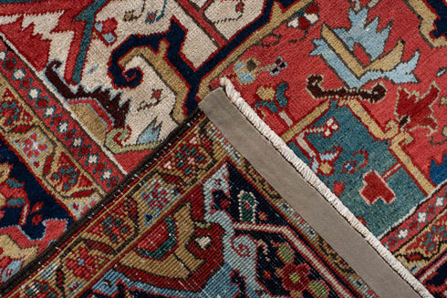 Antique Heriz Area Rug (9' x 12')