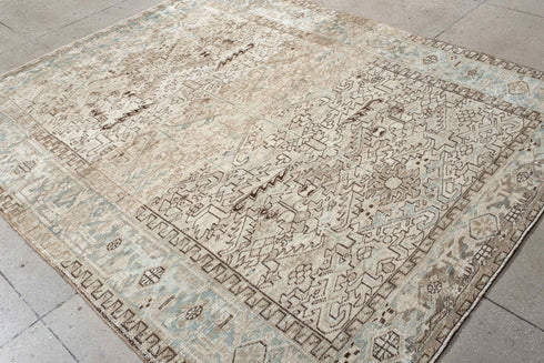 Antique Heriz Area Rug (7' x 8')