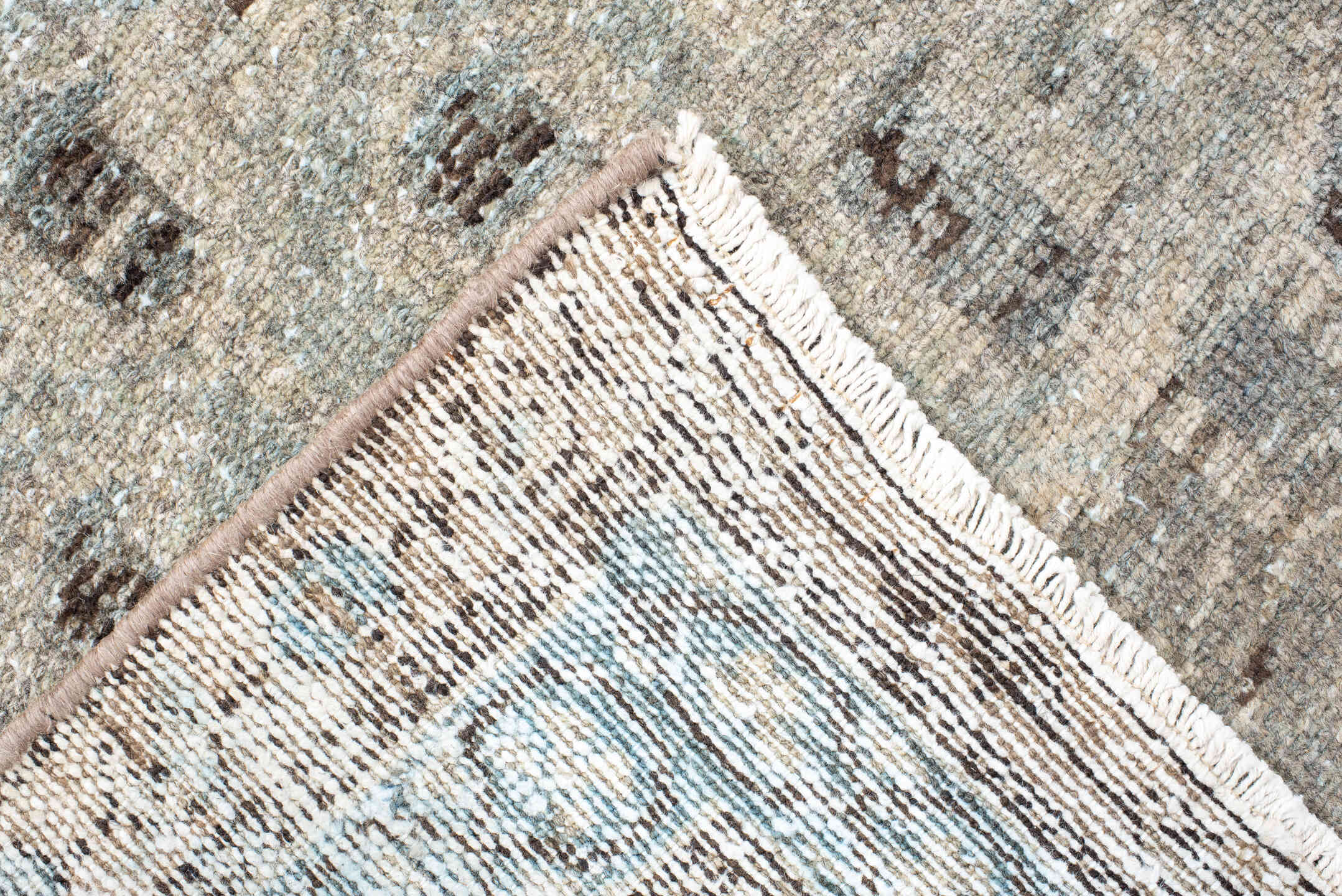 4' x 6' one-of-a-kind handmade antique Hamadan small size rug. Color palette: pale blue, ivory, taupe, brown, charcoal