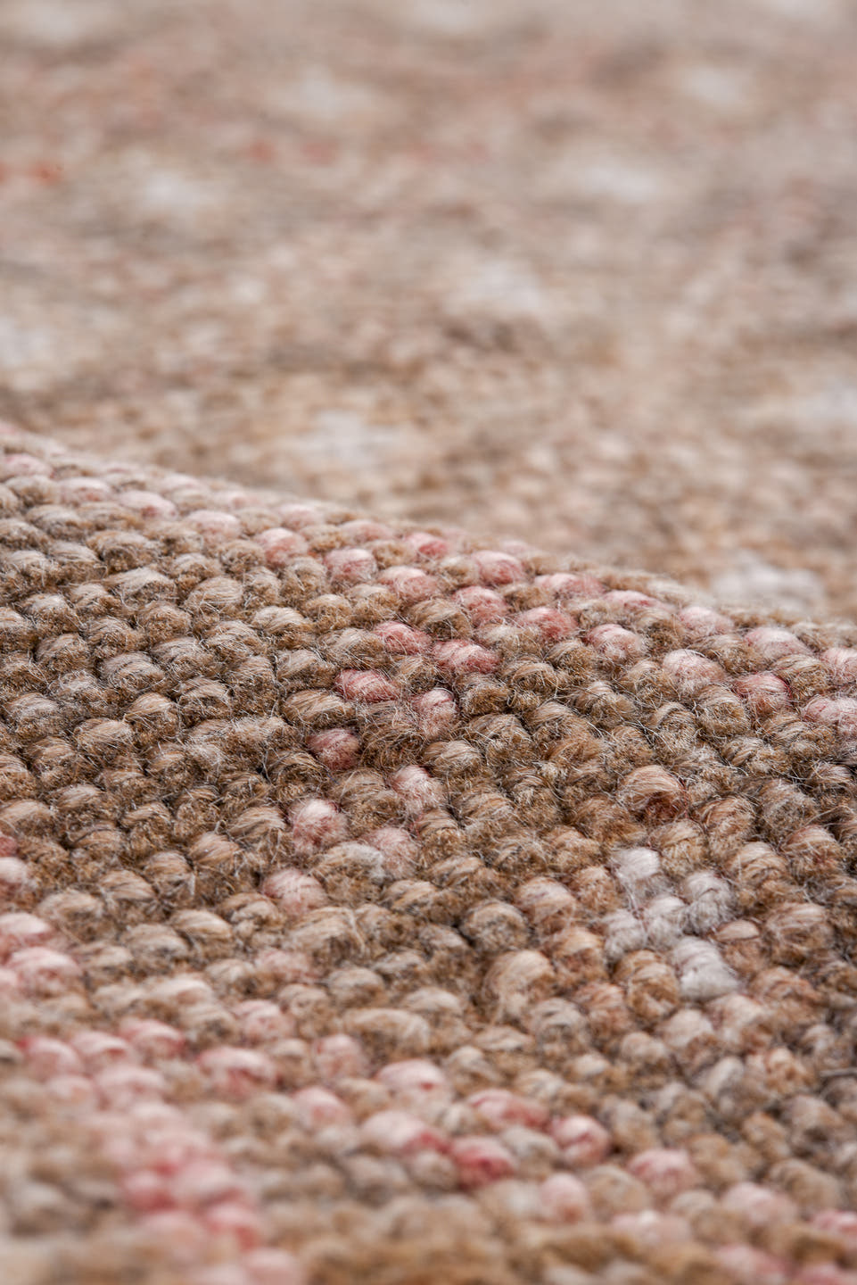 8' x 11' one-of-a-kind handmade antique large size rug. Color palette: camel, taupe, ivory, rose, rust, brown, lilac, beige