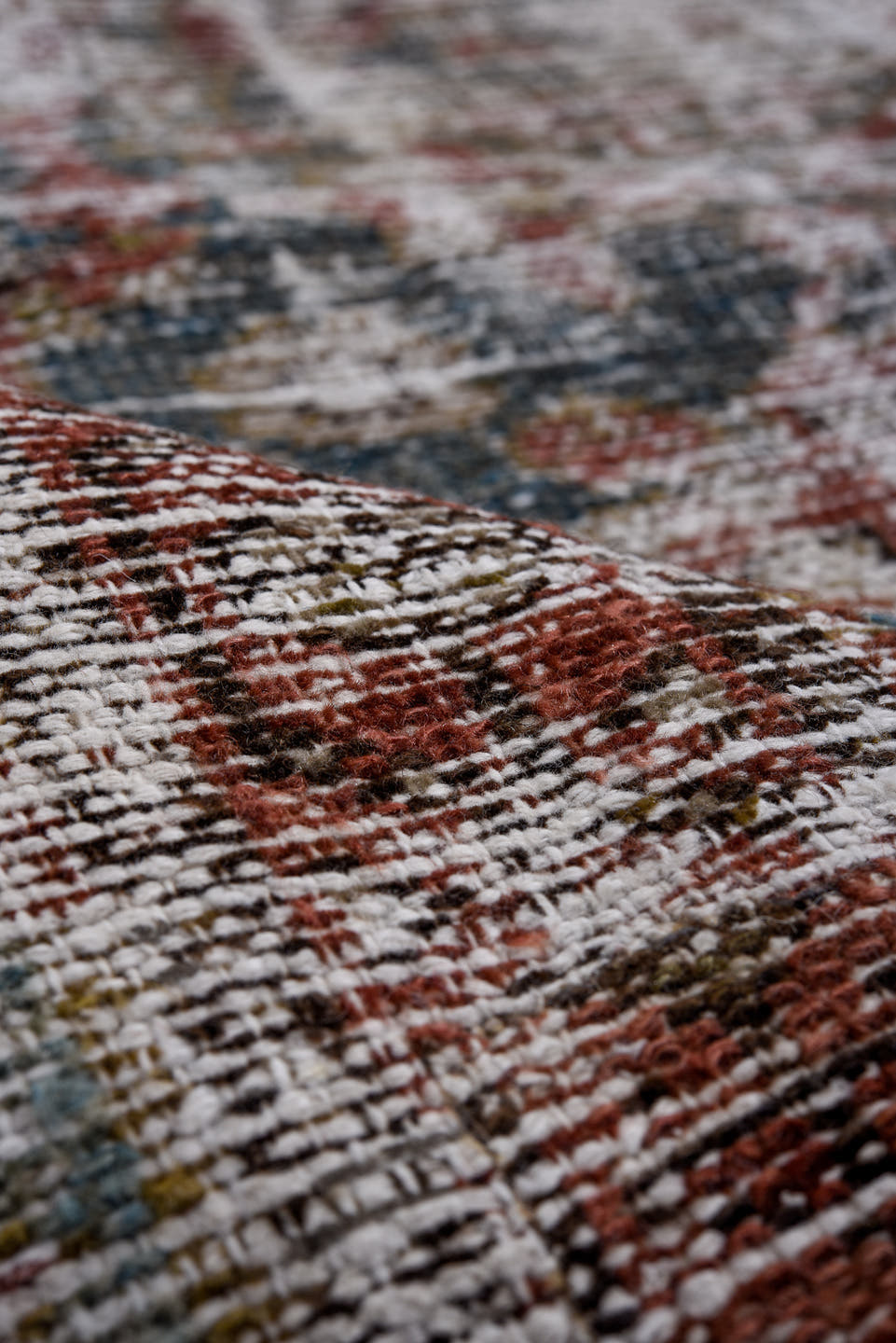 6' x 9' one-of-a-kind handmade antique Malayer large size rug. Color palette: ivory, gray, taupe, rust, slate, charcoal