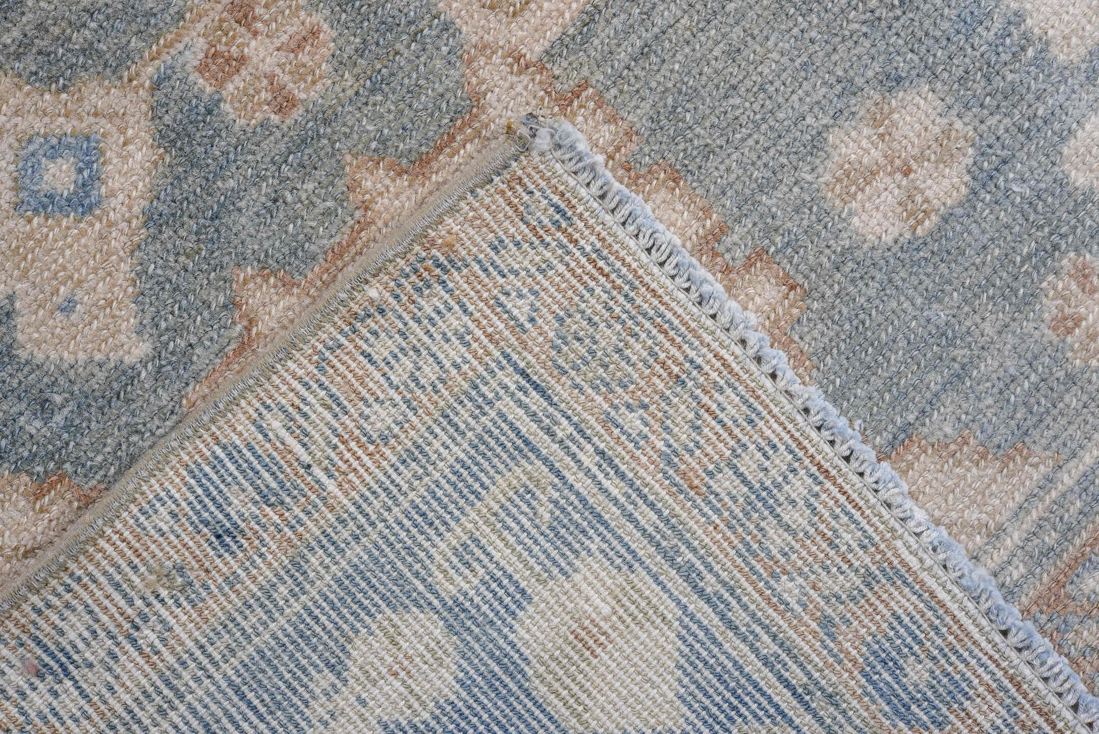 4' x 8' one-of-a-kind handmade antique Hamadan rug. Color palette: ivory, sky blue, pale blue, taupe, camel, rust