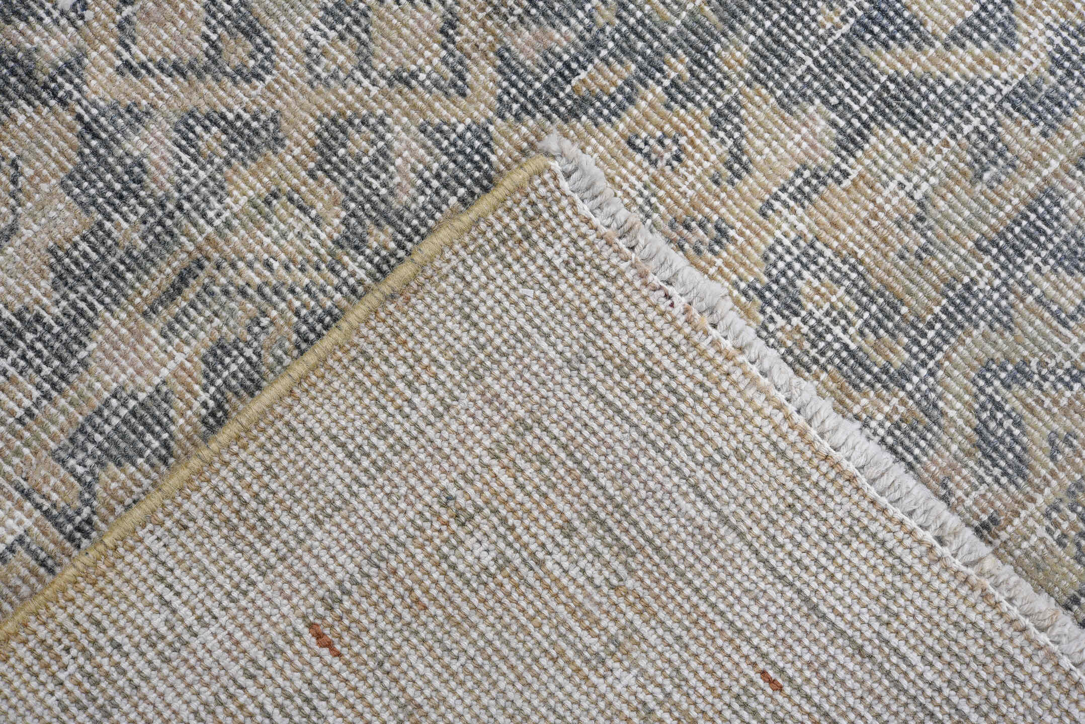 5' x 7' one-of-a-kind handmade antique Tabriz rug. Color palette: ivory, slate, taupe, gray, beige