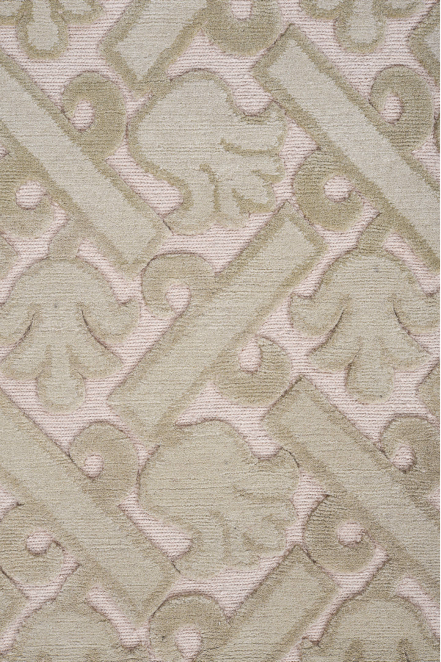 4' x 15' one-of-a-kind handmade handmade Contemporary runner rug. Color palette: ivory, taupe, beige, sand, gray