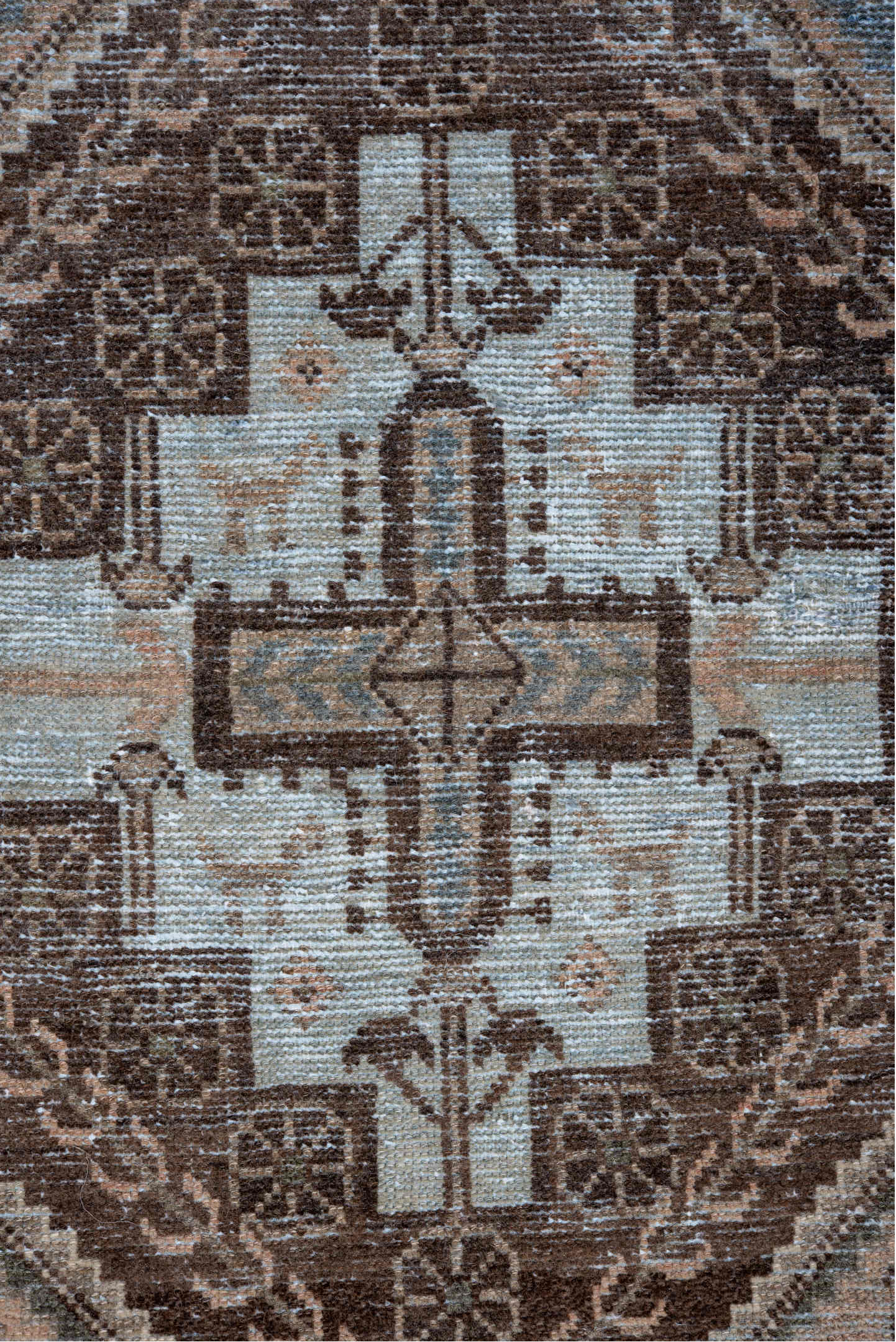 3' x 10' one-of-a-kind handmade vintage Afshar runner rug. Color palette: black, dark gray, dim gray, gainsboro, gray