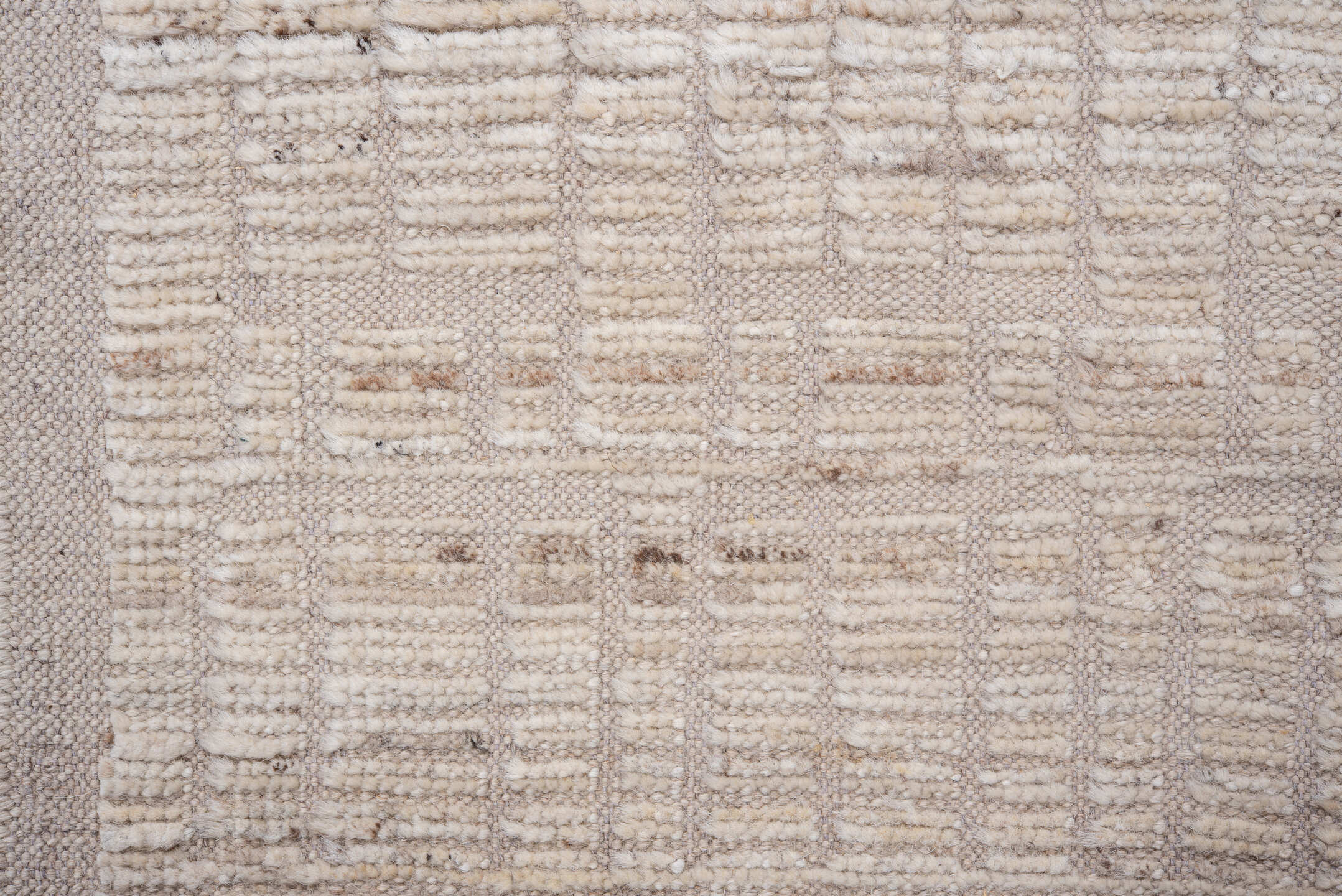 3' x 4' one-of-a-kind handmade vintage Tulu small size rug. Color palette: brown, dark gray, gainsboro, gray, light gray