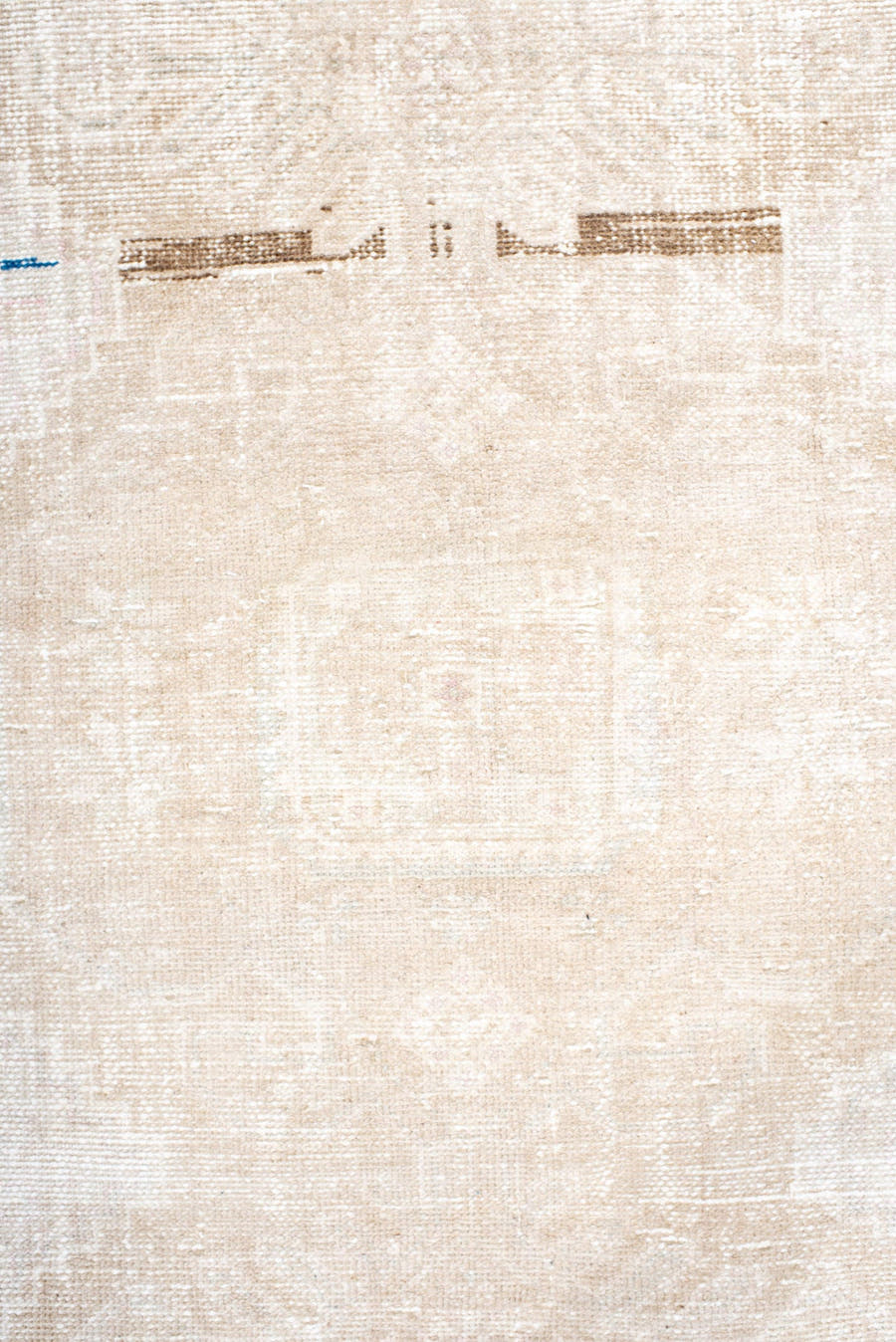 4' x 6' one-of-a-kind handmade antique Hamadan small size rug. Color palette: ivory, cream, beige, taupe, faint rose