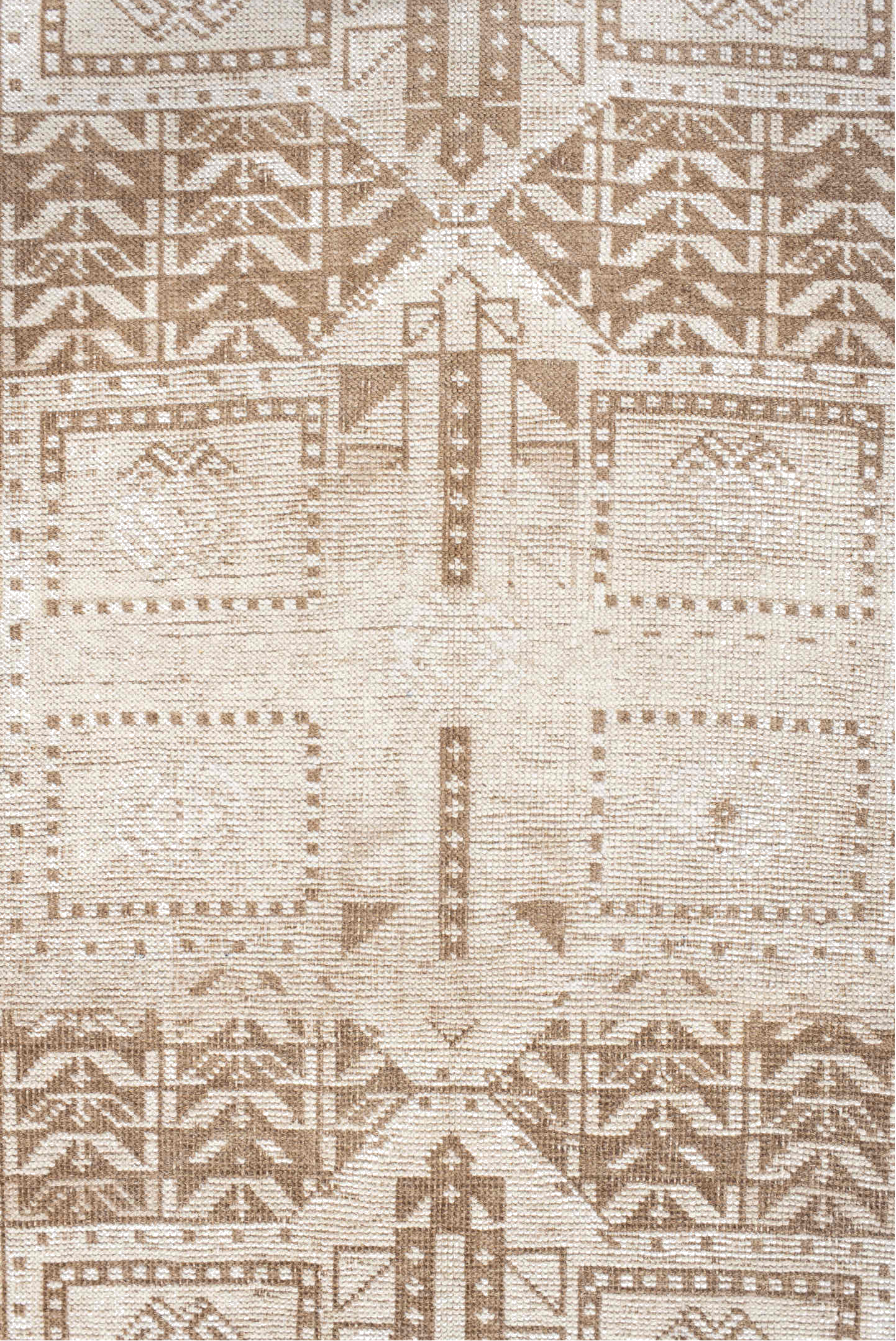 3' x 4' one-of-a-kind handmade vintage Anatolian small size rug. Color palette: antiquewhite, brown, floral white, gainsboro