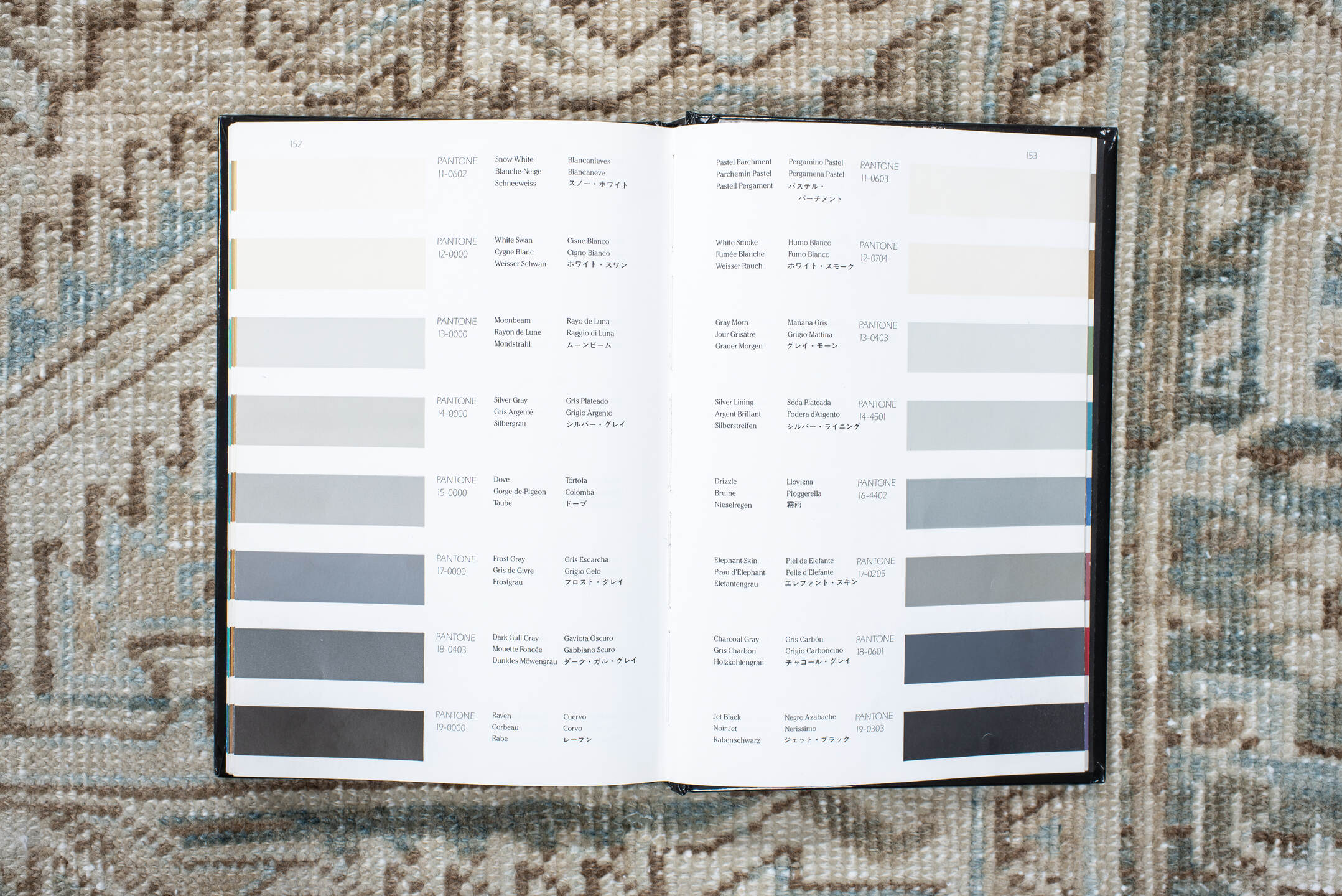 6' x 9' one-of-a-kind handmade vintage Heriz medium size rug. Color palette: gainsboro, gray, light blue, light gray