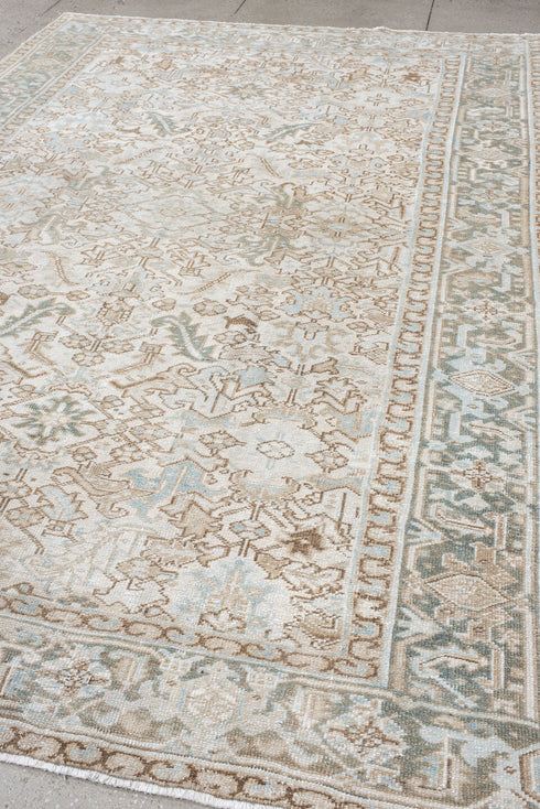Antique Heriz Area Rug (7' x 11')