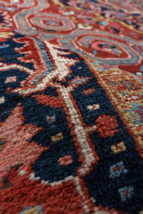 Antique Heriz Area Rug (9' x 13')