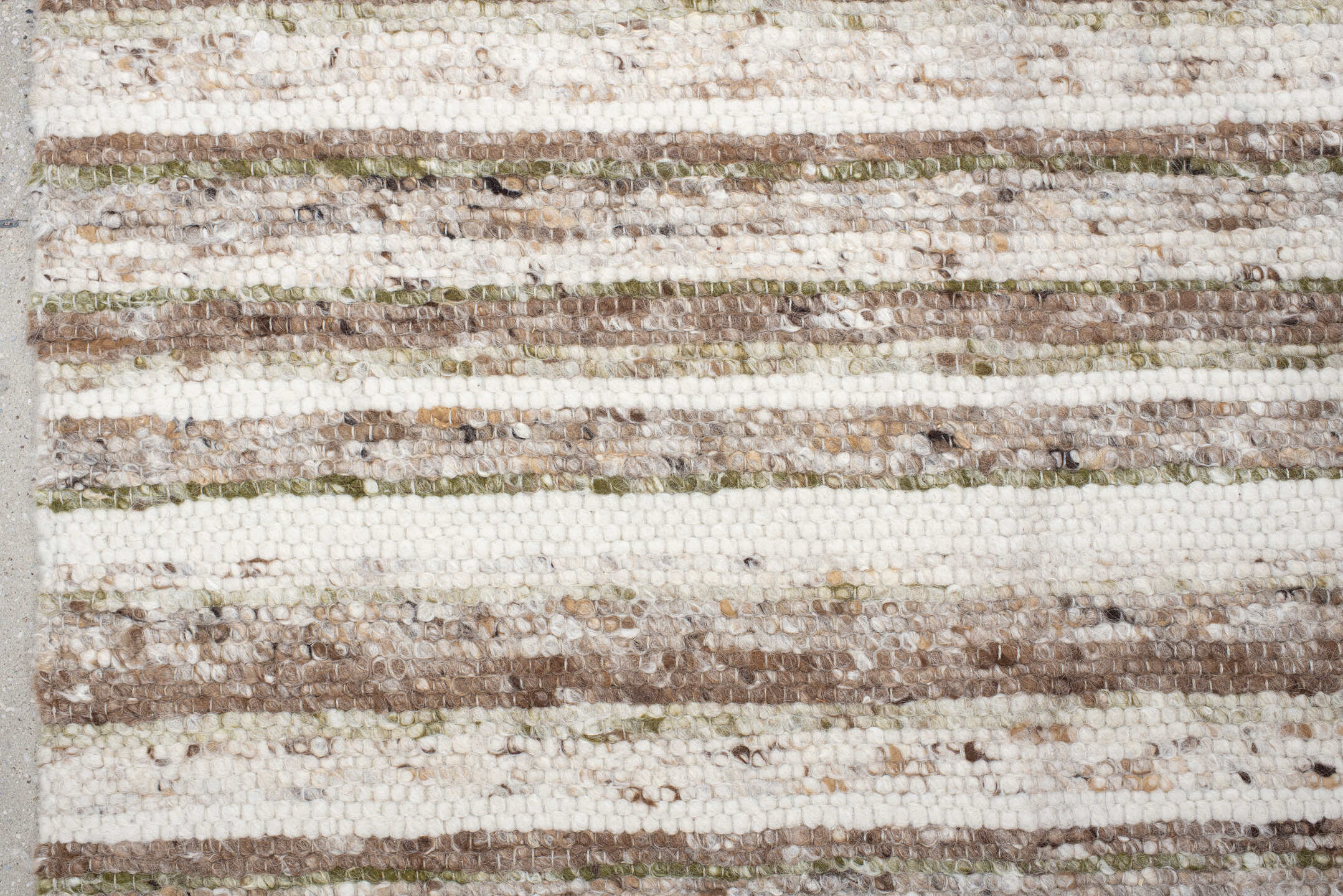 8' x 10' one-of-a-kind handmade vintage Kilim large size rug. Color palette: ivory, taupe, brown, sage, cream, charcoal