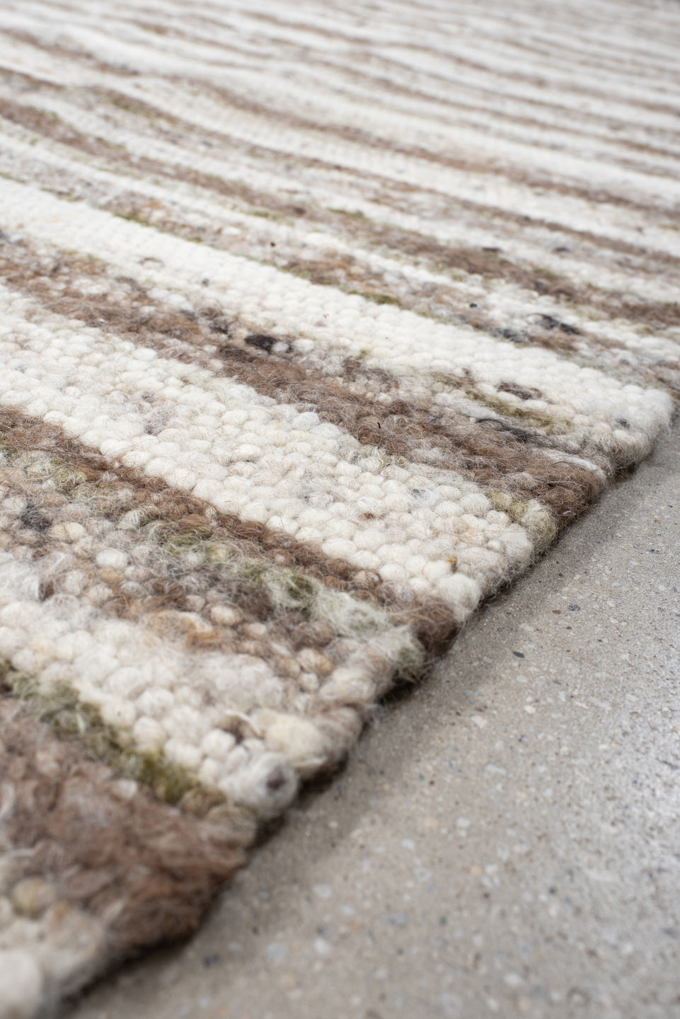 8' x 10' one-of-a-kind handmade vintage Kilim large size rug. Color palette: ivory, taupe, brown, sage, cream, charcoal