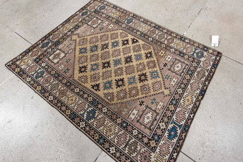 Antique Shirvan Area Rug (4' x 4')