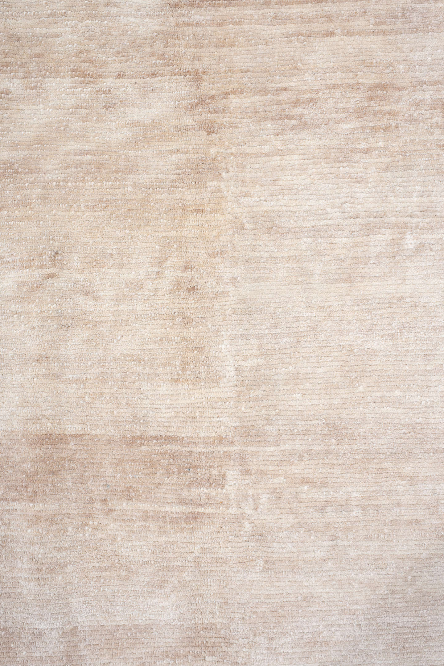 8' x 11' one-of-a-kind handmade vintage Tibetan large size rug. Color palette: ivory, blush, pale rose, cream, taupe, pink