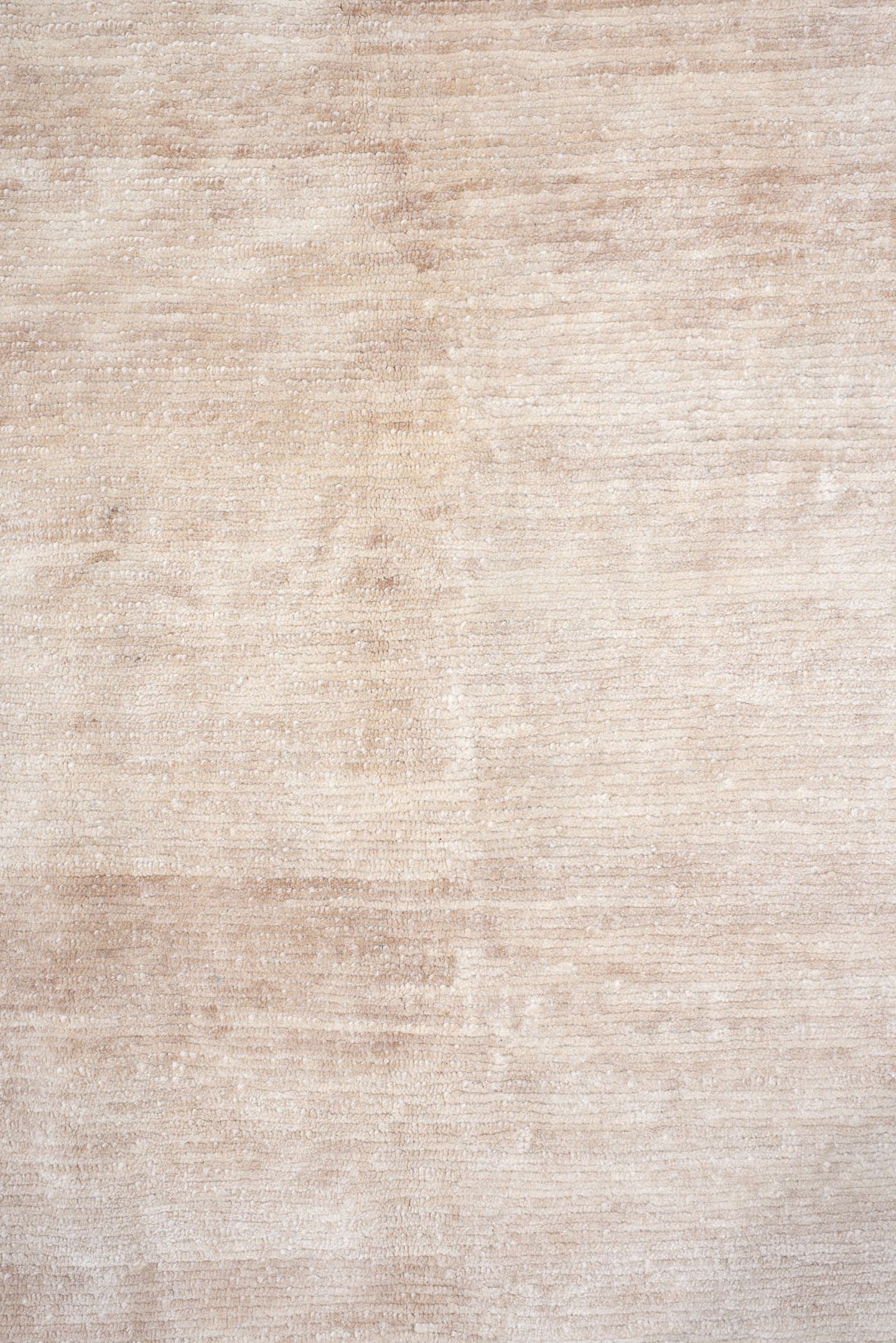 8' x 11' one-of-a-kind handmade vintage Tibetan large size rug. Color palette: ivory, blush, pale rose, cream, taupe, pink