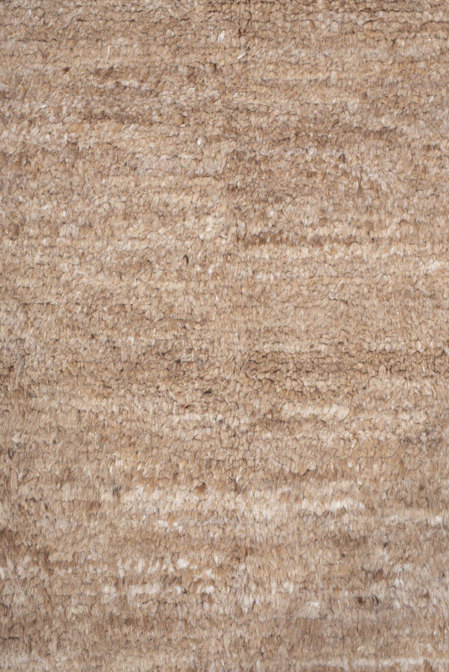 8' x 9' one-of-a-kind handmade vintage India rug. Color palette: tan, camel, taupe, beige, cream, gray, ivory