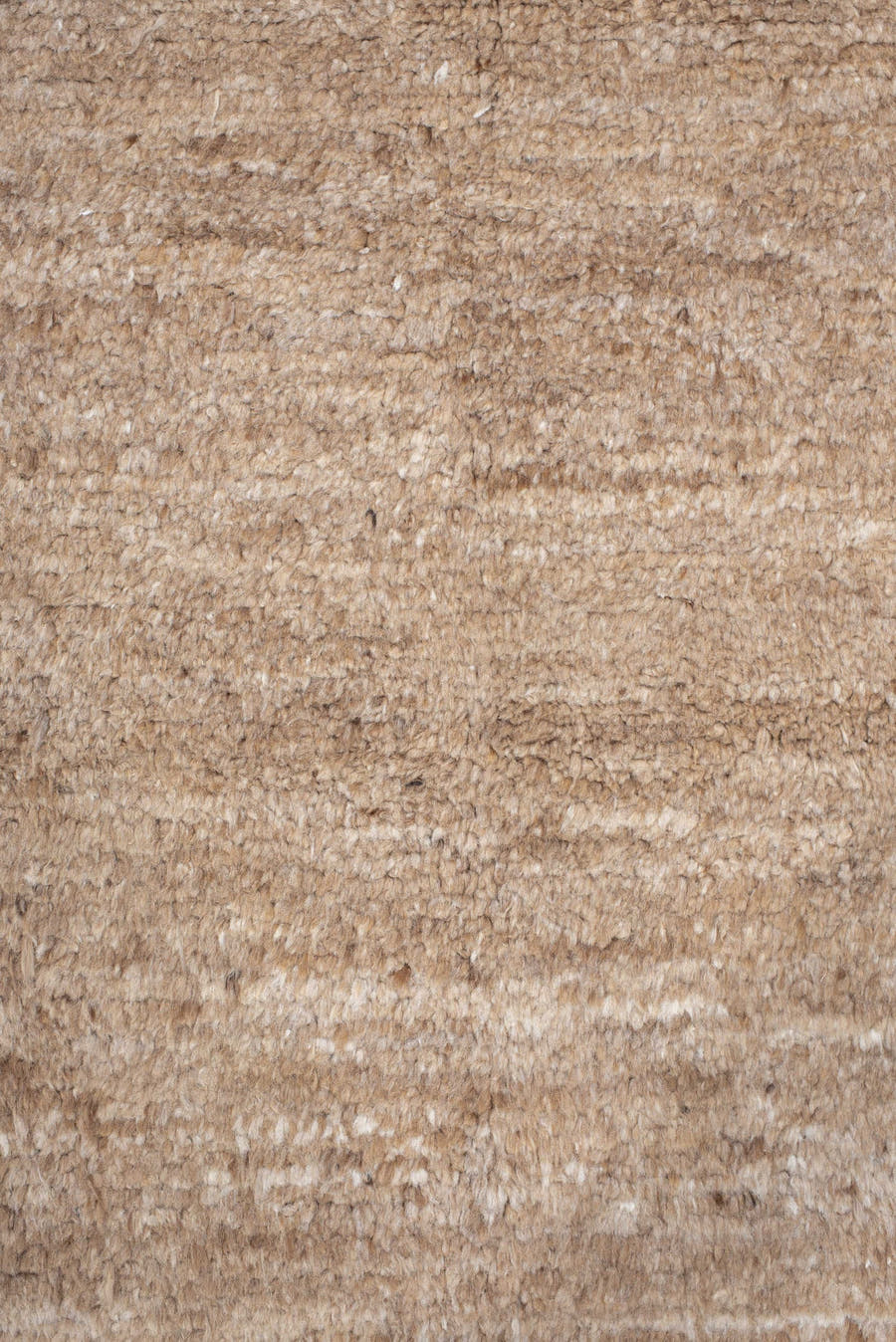 8' x 9' one-of-a-kind handmade vintage India rug. Color palette: tan, camel, taupe, beige, cream, gray, ivory