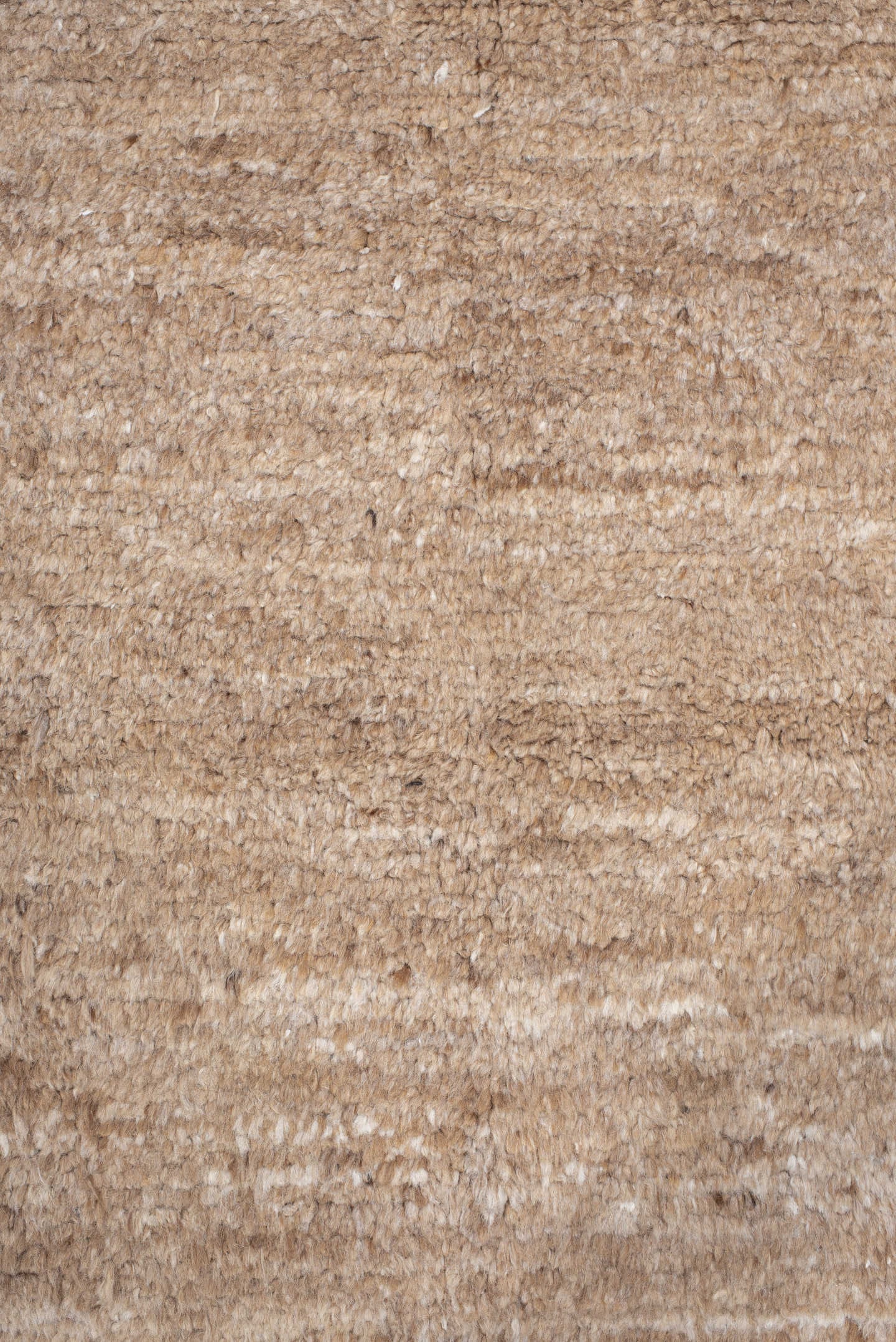 8' x 9' one-of-a-kind handmade vintage India rug. Color palette: tan, camel, taupe, beige, cream, gray, ivory