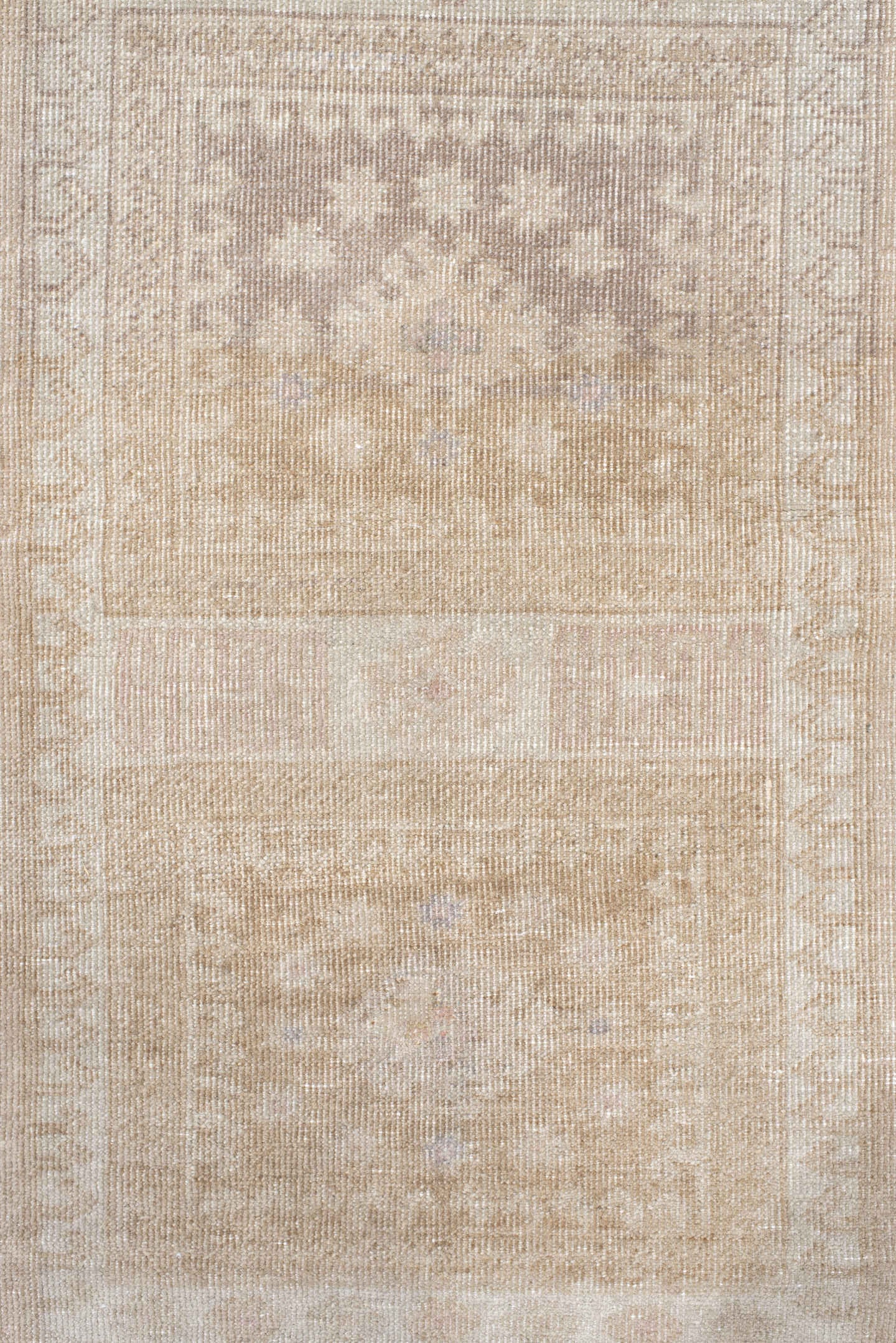 3' x 5' one-of-a-kind handmade antique Sparta small size rug. Color palette: ivory, taupe, beige, charcoal, greige, gray