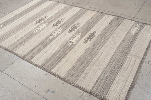 Antique Kilim Area Rug (5' x 8')