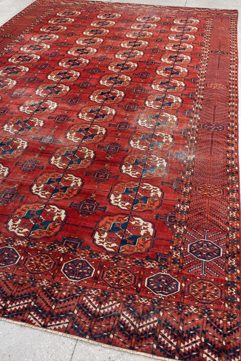 Antique Bokara Area Rug (8' x 13')