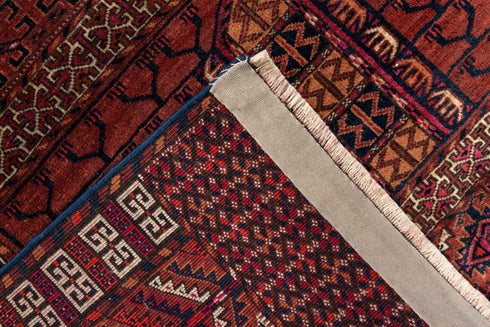 Antique Torkaman Area Rug (4' x 4')