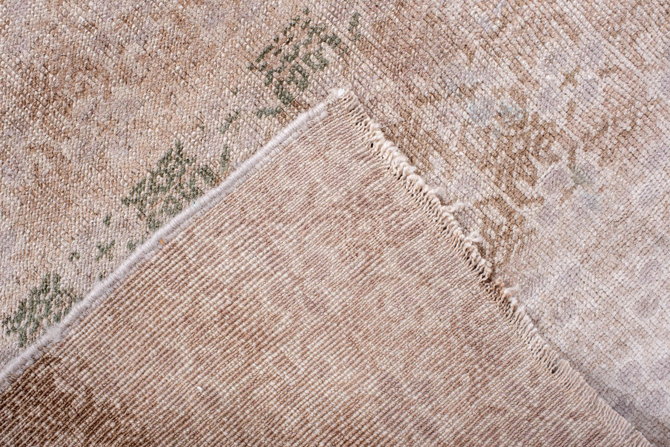 5' x 8' one-of-a-kind handmade vintage Anatolian medium size rug. Color palette: blush, ivory, taupe, beige, pale rose, sage