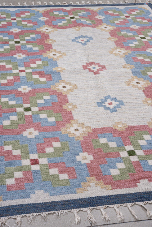 Antique Rollaken Area Rug (5' x 8')