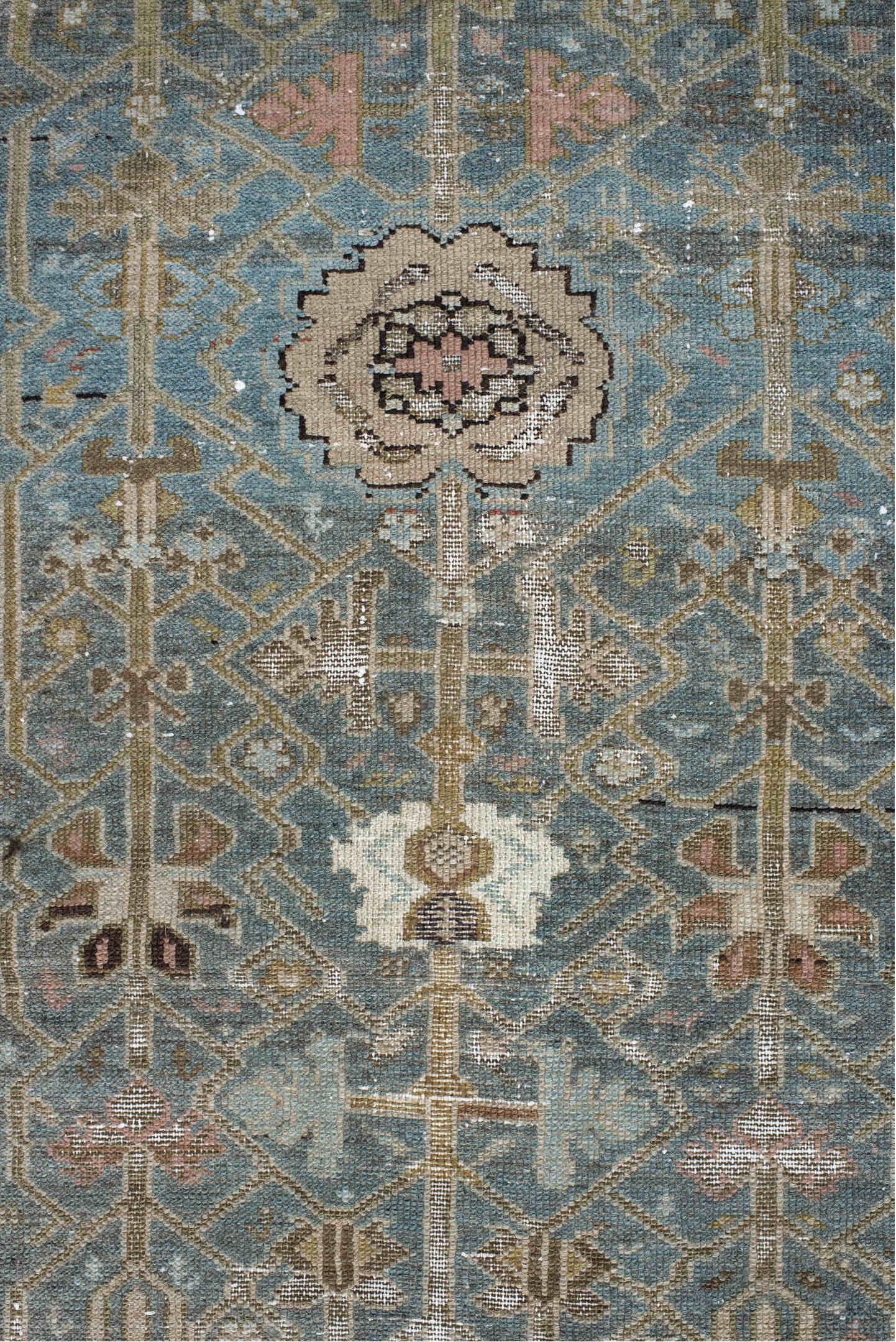 3' x 16' one-of-a-kind handmade vintage Malayer runner rug. Color palette: dark gray, dim gray, gray, light gray, off-white