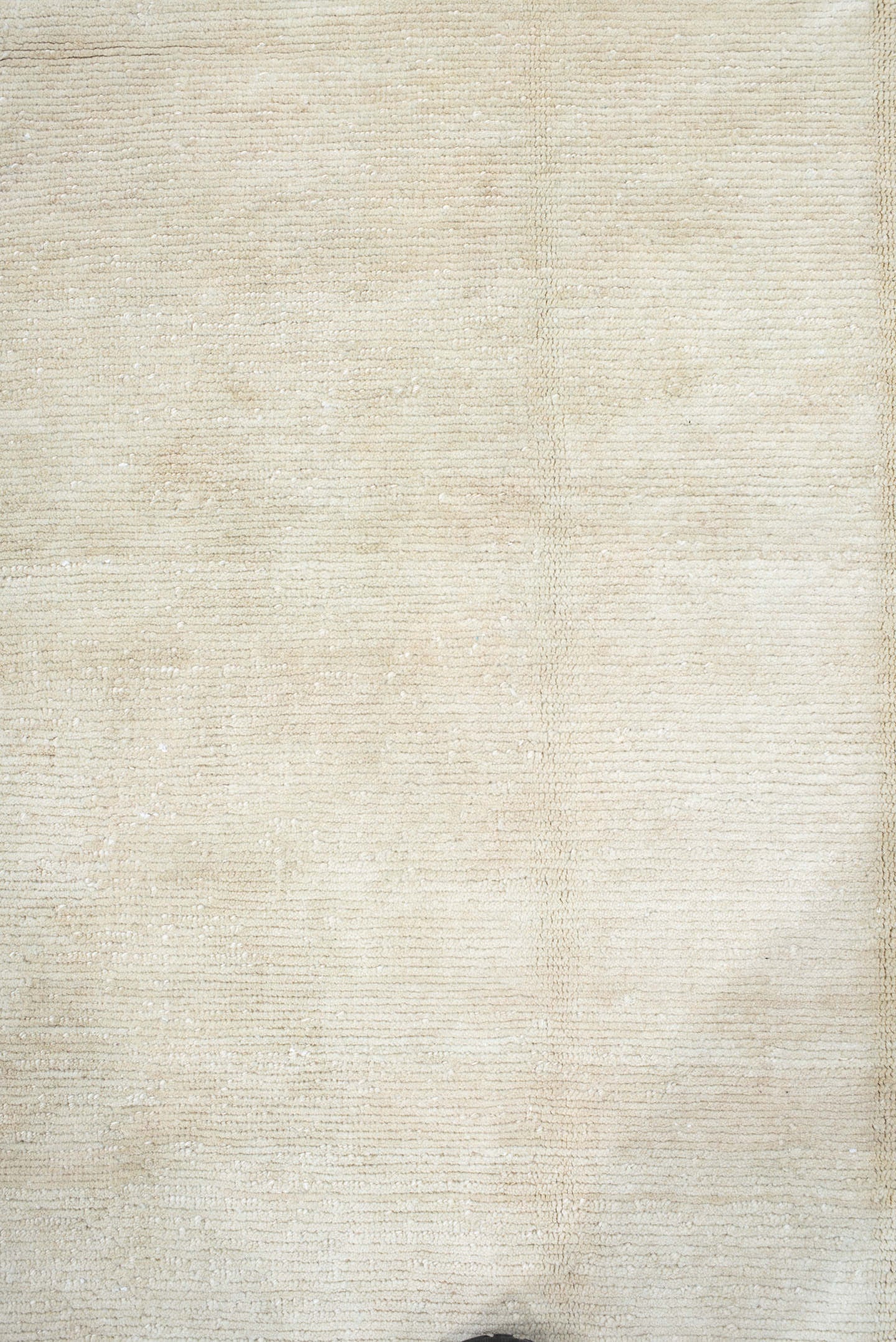8' x 11' one-of-a-kind handmade vintage Tibetan large size rug. Color palette: ivory, cream, beige, taupe, light gray, gray